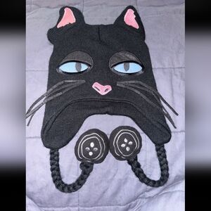 Hot Topic Coraline Black Cat Stocking Cap
